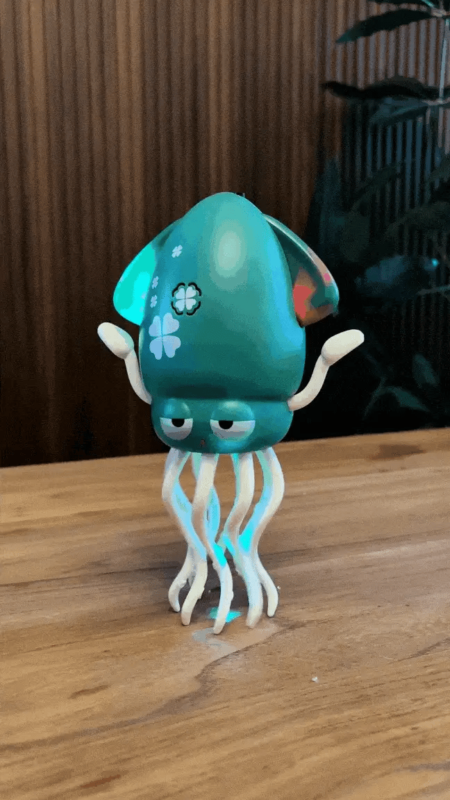 CALAMAR BAILARIN CON SENSOR DE MOVIMIENTO